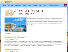 Tablet Screenshot of crystalbeachmotorinn.com